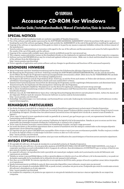 yamaha雅马哈CLP-280_270 Installation Guide
